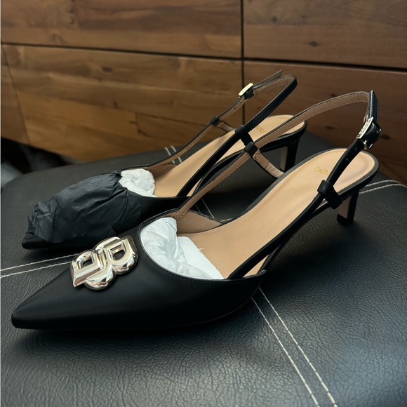 ❤️BOSS Slingback Pumps with Doube B Monogram❤️ - Picture 2 of 6